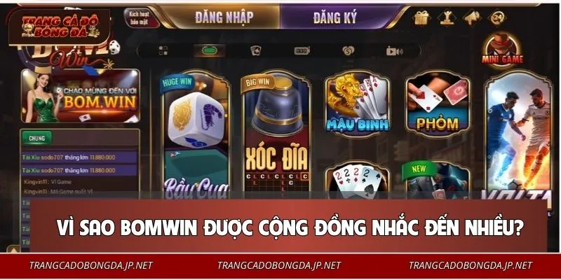 BOMWIN - Check Nhanh Hệ Sinh Thái Online Đang Gây Bão 2026 Cổng game BOMWIN tích hợp nhiều ưu điểm
